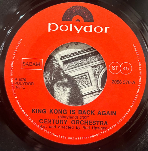 Century Orchestra : King-Kong Is Back Again (7", Single)