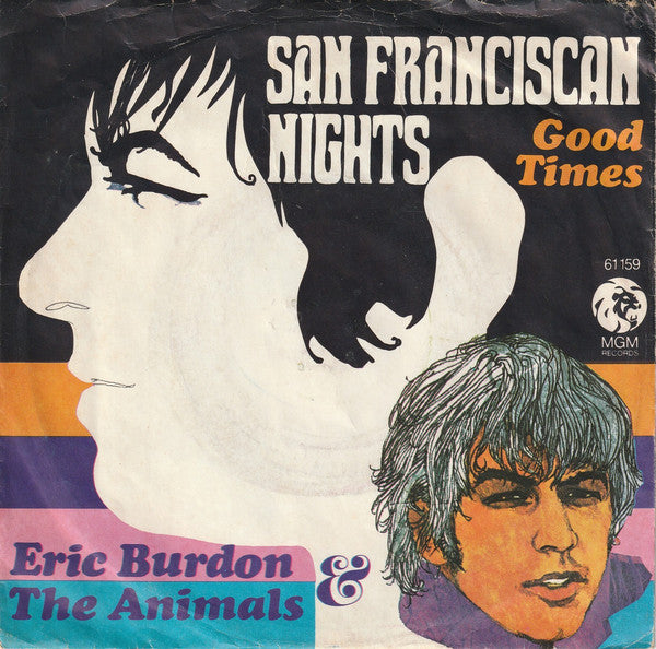 Eric Burdon & The Animals : San Franciscan Nights (7", Single, Mono)