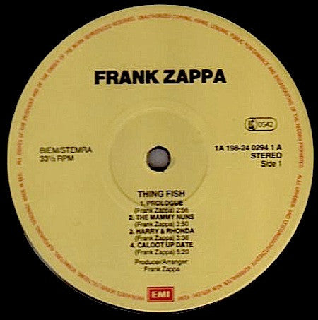 Frank Zappa : Thing-Fish (3xLP, Album + Box)