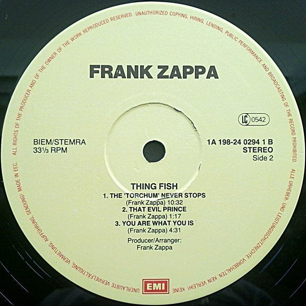 Frank Zappa : Thing-Fish (3xLP, Album + Box)