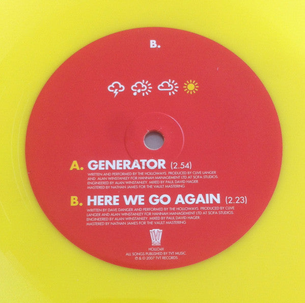 The Holloways : Generator (7", Single, RE, Yel)