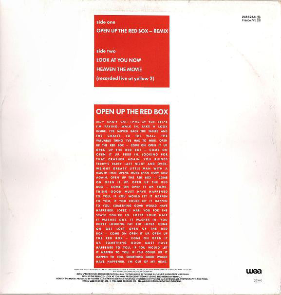 Simply Red : Open Up The Red Box (Remix) (12")