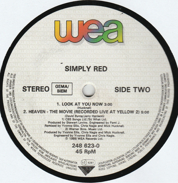 Simply Red : Open Up The Red Box (Remix) (12")