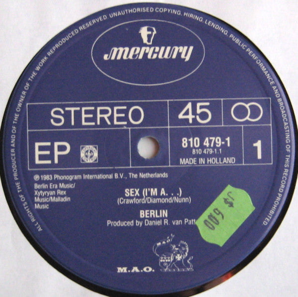 Berlin : Sex (I'm A...) (12", EP)