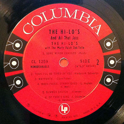 The Hi-Lo's With The Marty Paich Dek-Tette : And All That Jazz (LP, Album)