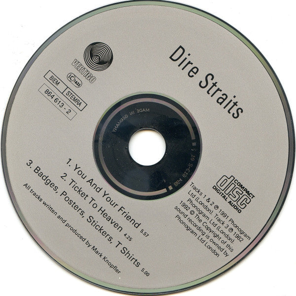 Dire Straits : You And Your Friend (CD, Single)