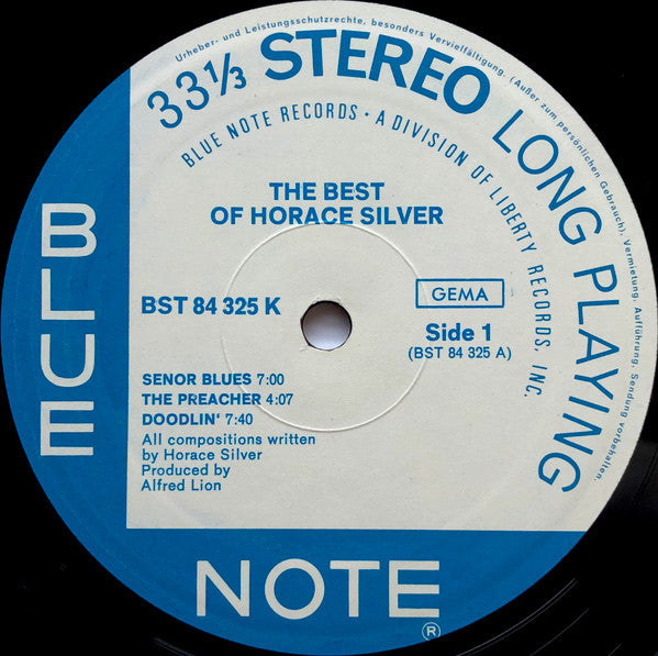 Horace Silver :  The Best Of Horace Silver (LP, Comp, Gat)
