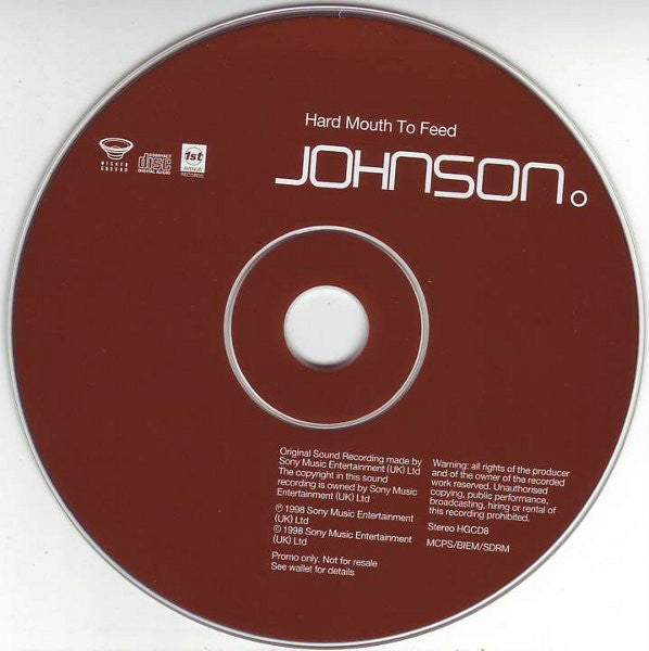 Johnson : Hard Mouth To Feed (CD, Album, Promo, Smplr)