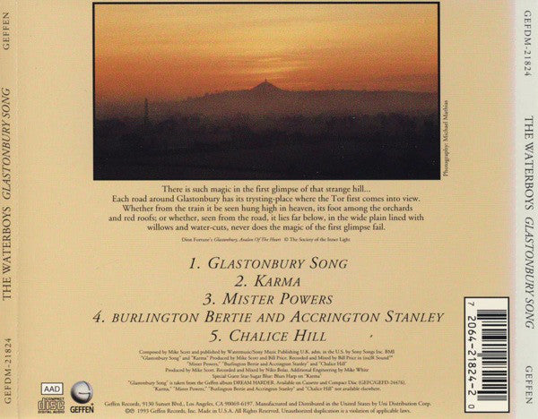 The Waterboys : Glastonbury Song (CD, Maxi)