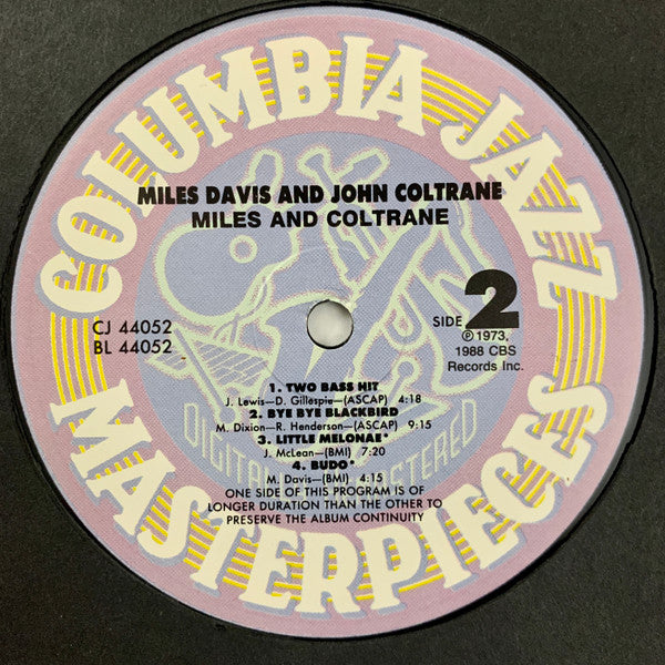 Miles Davis And John Coltrane : Miles & Coltrane (LP, Comp, RE, RM)