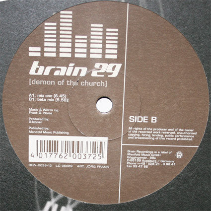 Brain 29* : Demon Of The Church (12")