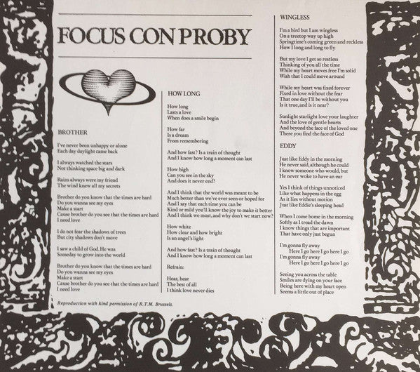 Focus (2) Con Proby* : Focus Con Proby (LP, Album)