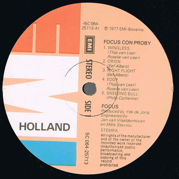 Focus (2) Con Proby* : Focus Con Proby (LP, Album)