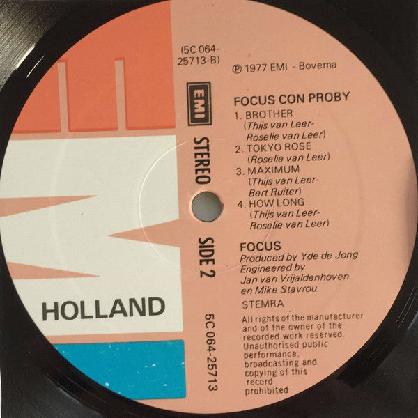Focus (2) Con Proby* : Focus Con Proby (LP, Album)