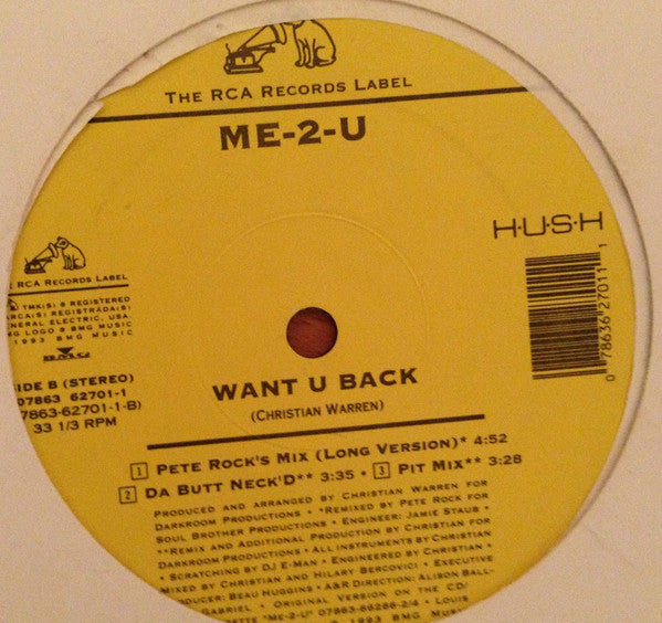 Me-2-U : All Night / Want U Back (12")