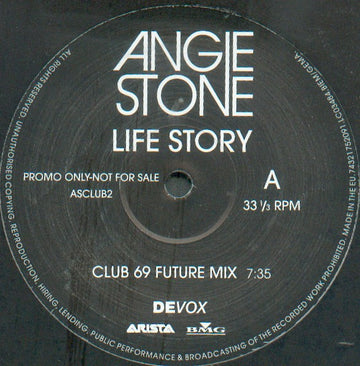 Angie Stone : Life Story (12", Promo)