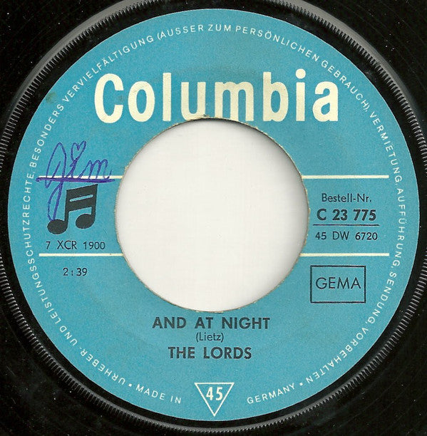 The Lords : And At Night / Fire (7", Single)