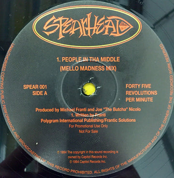 Spearhead : People In Tha Middle (12", Promo)