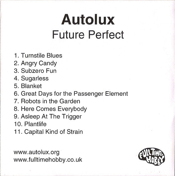 Autolux : Future Perfect (CDr, Album, Promo)