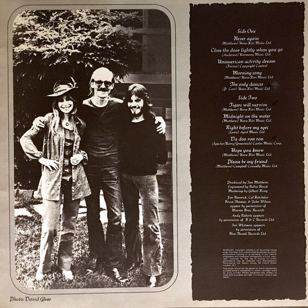 Iain Matthews : Tigers Will Survive (LP, Album)