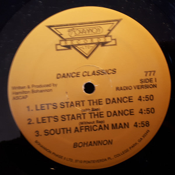 Hamilton Bohannon : Let's Start The Dance (12", Unofficial)