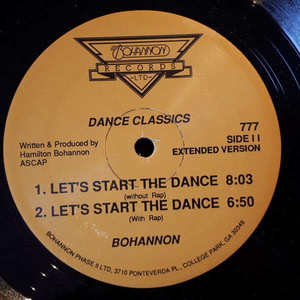 Hamilton Bohannon : Let's Start The Dance (12", Unofficial)