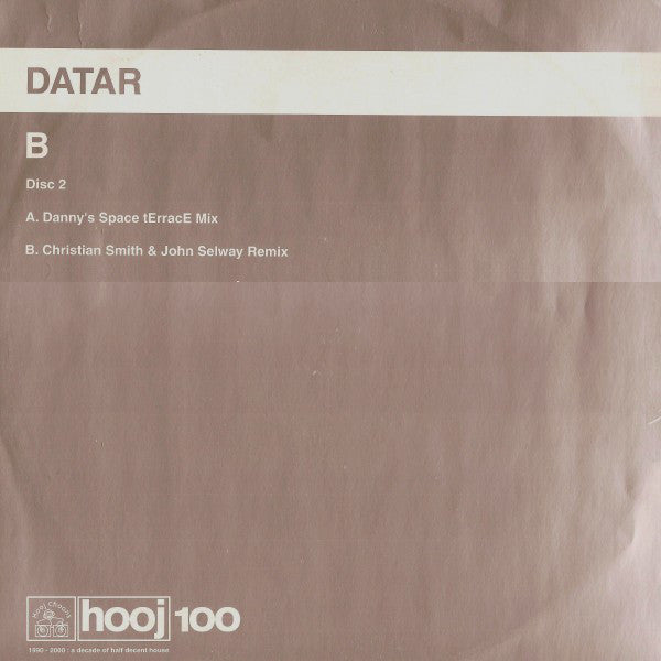DATAR : B (Disc 2) (12")