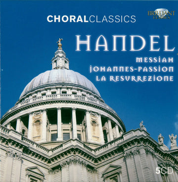 Georg Friedrich Händel : Messiah / Johannes-Passion / La Resurrezione (5xCD + Box, Comp)