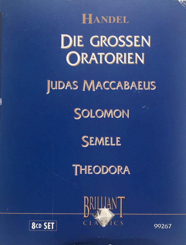Georg Friedrich Händel : Die Grossen Oratorien: Judas Maccabaeus-Solomon-Semele-Theodora (8xCD, RE, Box)