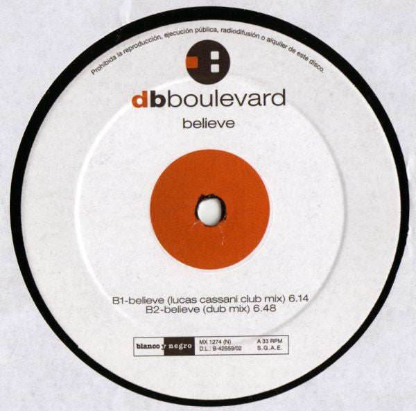 DB Boulevard : Believe (12")