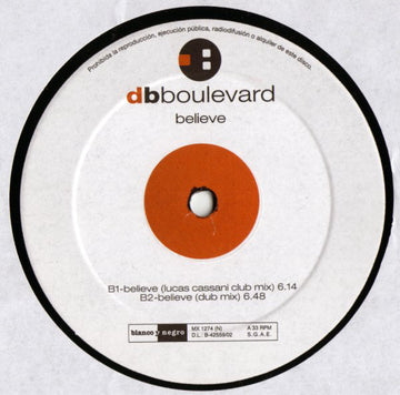 DB Boulevard : Believe (12")