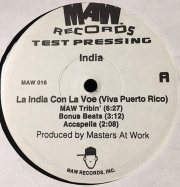 India : La India Con La Voe (Viva Puerto Rico) (12", TP)