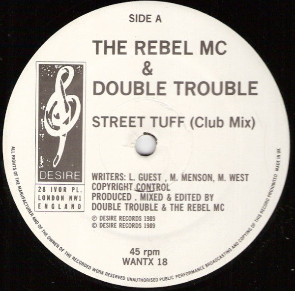 Rebel MC & Double Trouble : Street Tuff (12")