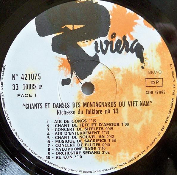 Unknown Artist : Chants Et Danses Des Montagnards Du Viet-Nam (LP, Album, RE)