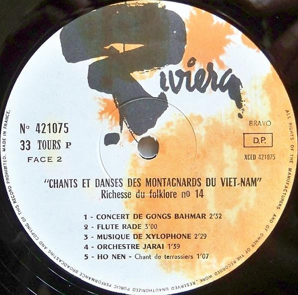 Unknown Artist : Chants Et Danses Des Montagnards Du Viet-Nam (LP, Album, RE)