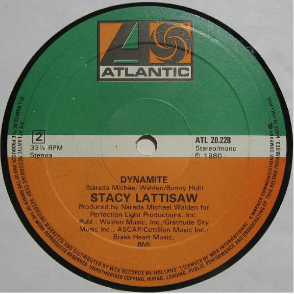 Stacy Lattisaw : Dynamite / Jump To The Beat (12", Maxi, M/Print)