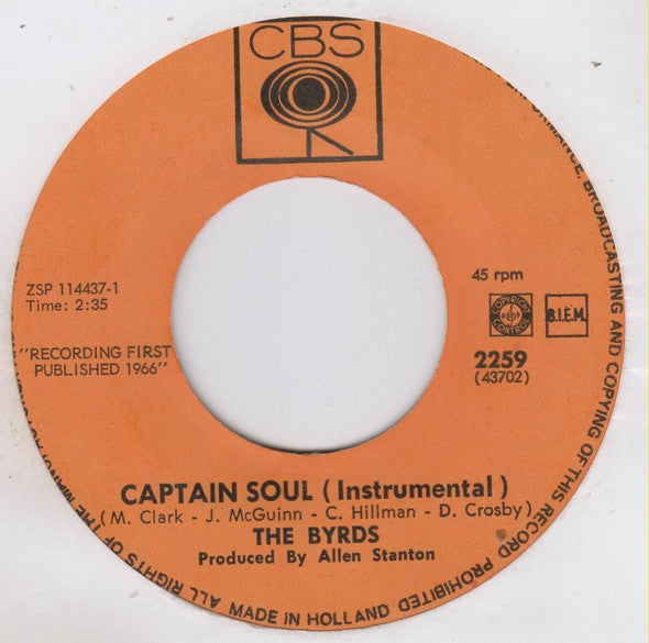 The Byrds : Captain Soul / 5D (Fifth Dimension) (7", Single)