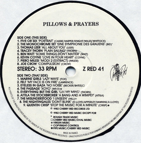 Various : Pillows & Prayers (LP, Comp)