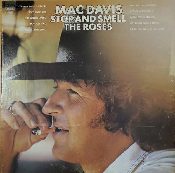 Mac Davis : Stop And Smell The Roses (LP, Album, San)