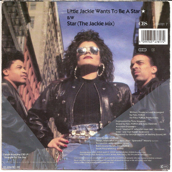 Lisa Lisa & Cult Jam : Little Jackie Wants To Be A Star (7", Single)
