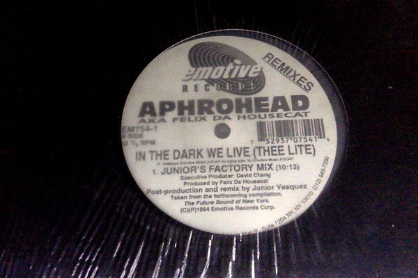 Aphrohead : In The Dark We Live (Remixes) (2x12", Promo)