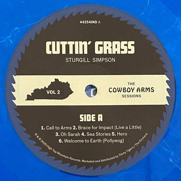 Sturgill Simpson : Cuttin' Grass - Vol. 2 (The Cowboy Arms Sessions) (LP, Album, Ltd, Blu)
