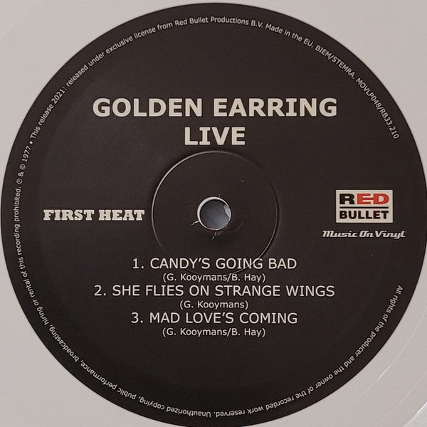 Golden Earring : Live (2xLP, Album, Ltd, Num, RE, Whi)