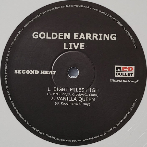 Golden Earring : Live (2xLP, Album, Ltd, Num, RE, Whi)