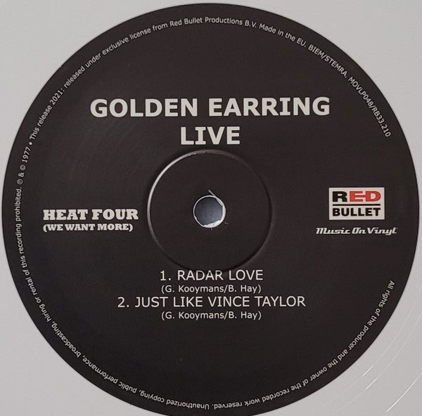 Golden Earring : Live (2xLP, Album, Ltd, Num, RE, Whi)