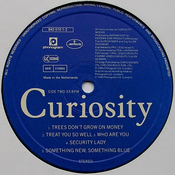 Curiosity Killed The Cat : Getahead (LP, Album)