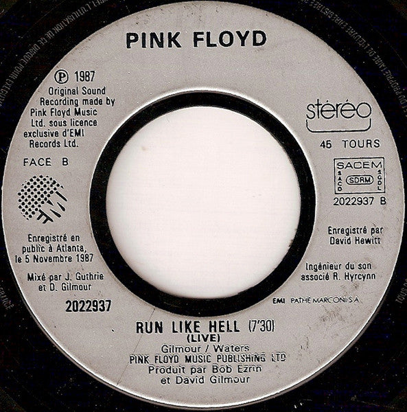 Pink Floyd : On The Turning Away (7", Single)