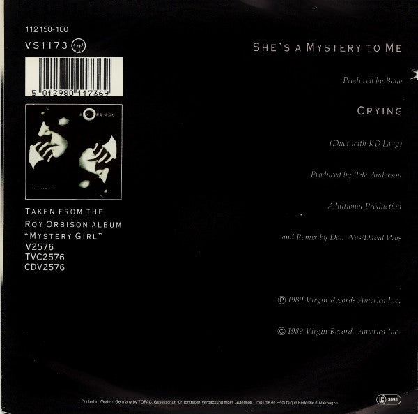 Roy Orbison : She's A Mystery To Me (7", Single)