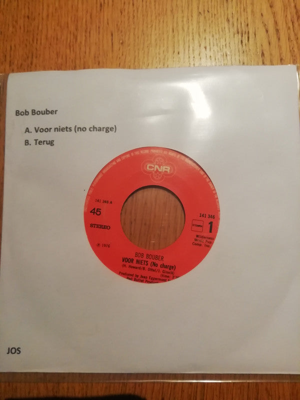 Bob Bouber : Voor Niets / Terug (7", Single)