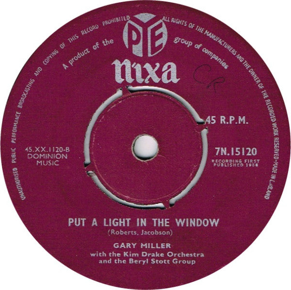 Gary Miller (2) : The Story Of My Life (7")